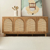 Amber &amp; Fern Amira 4 Door Rattan Sideboard