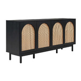 Amber &amp; Fern Amira 4 Door Rattan Sideboard