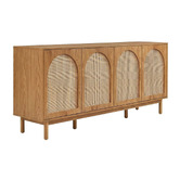Amber &amp; Fern Amira 4 Door Rattan Sideboard