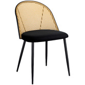 Amber &amp; Fern 4 Seater Black Adeline Dining Table &amp; Chair Set