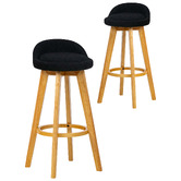 Amber &amp; Fern 71.5cm Yuri Boucle Swivel Bar Stools