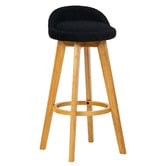 Amber &amp; Fern 71.5cm Yuri Boucle Swivel Bar Stools