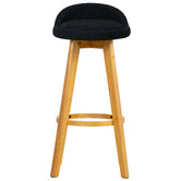 Amber &amp; Fern 71.5cm Yuri Boucle Swivel Bar Stools