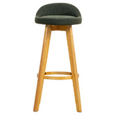 Amber &amp; Fern 71.5cm Yuri Boucle Swivel Bar Stools