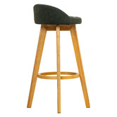 Amber &amp; Fern 71.5cm Yuri Boucle Swivel Bar Stools