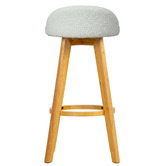 Amber &amp; Fern 71.5cm Yuri Boucle Swivel Bar Stools