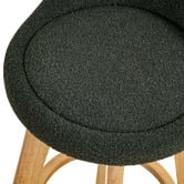 Amber &amp; Fern 71.5cm Yuri Boucle Swivel Bar Stools
