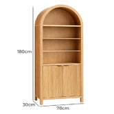 Amber &amp; Fern Veronique Arched Bookcase