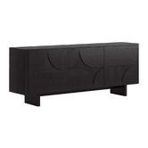 Amber &amp; Fern Black Kleon 3 Door Sideboard