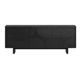 Amber &amp; Fern Black Kleon 3 Door Sideboard