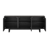 Amber &amp; Fern Black Kleon 3 Door Sideboard