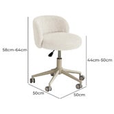 Amber &amp; Fern Eryx Boucle Office Chair