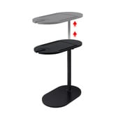 Amber &amp; Fern Lisbon Bamboo &amp; Steel Side Table
