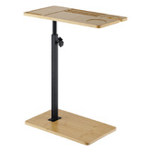 Amber &amp; Fern Anita Bamboo &amp; Steel Adjustable Side Table