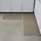 Amber &amp; Fern 2 Piece Khaki Silja Kitchen Mat Set
