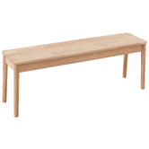 Amber &amp; Fern 3 Seater Danish Rubberwood Dining Bench