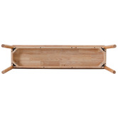Amber &amp; Fern 3 Seater Danish Rubberwood Dining Bench