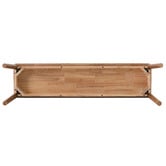 Amber &amp; Fern 3 Seater Danish Rubberwood Dining Bench