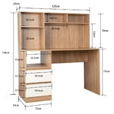 Amber &amp; Fern Tamara 2 Drawer Desk with Hutch