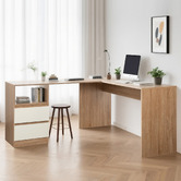 Amber &amp; Fern Tamara 2 Drawer Corner Desk