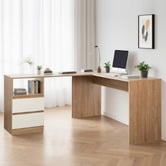 Amber &amp; Fern Tamara 2 Drawer Corner Desk