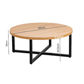 Amber &amp; Fern Devon Round Coffee Table
