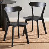 Amber &amp; Fern Sylvie Rubberwood Dining Chairs