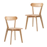 Amber &amp; Fern Sylvie Rubberwood Dining Chairs