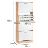 Amber &amp; Fern Ophelia 4 Door Shoe Cabinet