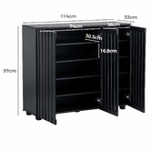Amber &amp; Fern Samia 3 Door Shoe Cabinet