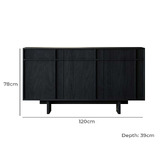 Amber &amp; Fern Lara 3 Door Sideboard