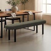 Amber &amp; Fern Moraia Boucle Dining Bench