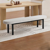 Amber &amp; Fern Moraia Boucle Dining Bench