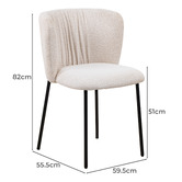 Amber &amp; Fern Monty Boucle Dining Chairs