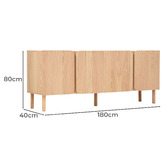 Amber &amp; Fern Finn 4 Door Sideboard