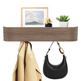 Amber &amp; Fern Daro Floating Shelf with Hooks