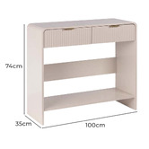Amber &amp; Fern Veronique 2 Drawer Console Table