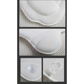 Amber &amp; Fern White Carrey 3D Mesh Bath Pillow
