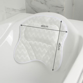 Amber &amp; Fern White Carrey 3D Mesh Bath Pillow