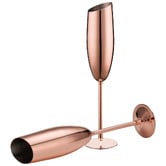Amber &amp; Fern Rose Gold Rosetta 200ml Stainless Steel Champagne Glasses