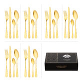 Amber &amp; Fern 24 Piece Stainless Steel Cutlery Set