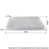 Amber &amp; Fern 70x45cm Pet Electric Heating Pad Grey