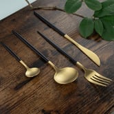 Amber &amp; Fern 24 Piece Mari Stainless Steel Cutlery Set