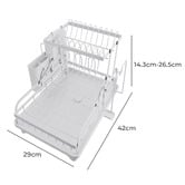 Amber &amp; Fern Porcia 2 Tier Foldable Dish Drying Rack