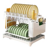 Amber &amp; Fern 2 Tier Grayson Steel Dish Drying Rack