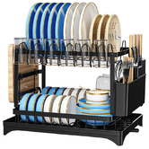 Amber &amp; Fern 2 Tier Grayson Steel Dish Drying Rack