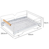 Amber &amp; Fern White Grayson Steel Bowl Drying Rack