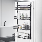 Amber &amp; Fern 4 Tier Grayson Steel Over-the-Door Shower Caddy