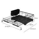 Amber &amp; Fern Naleah Expandable Steel Dish Drying Rack