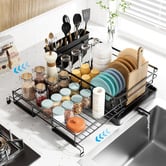 Amber &amp; Fern Naleah Expandable Steel Dish Drying Rack